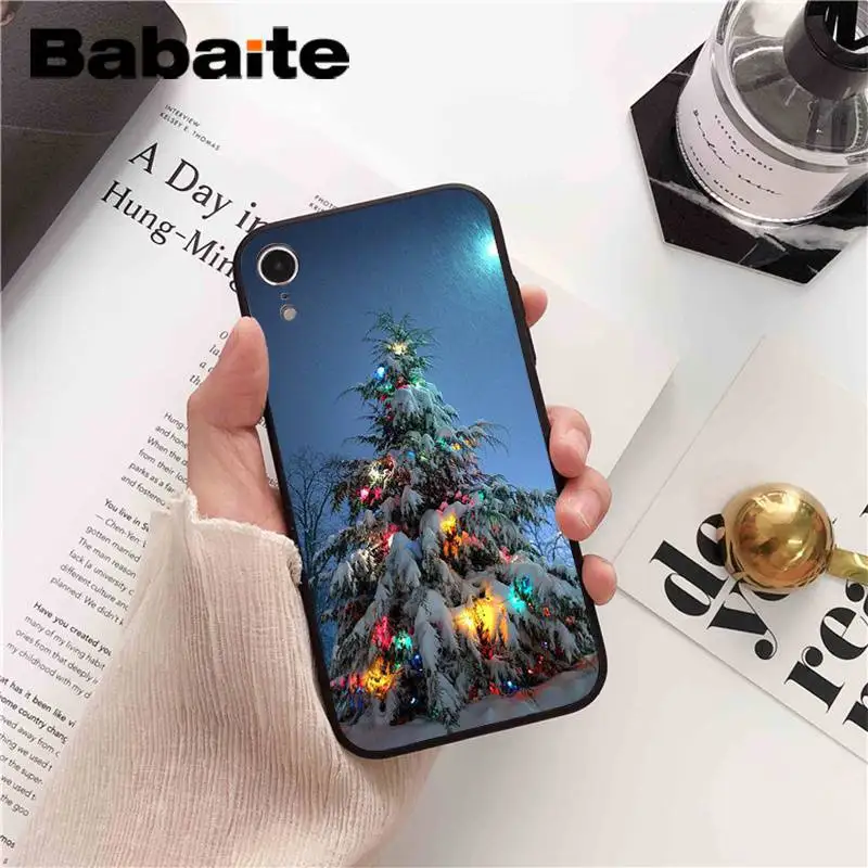 Babaite Merry Christmas Санта Клаус Олень DIY чехол для телефона для iPhone 6S 6plus 7plus 8 8Plus X Xs MAX 5 5S XR 11 11pro 11promax