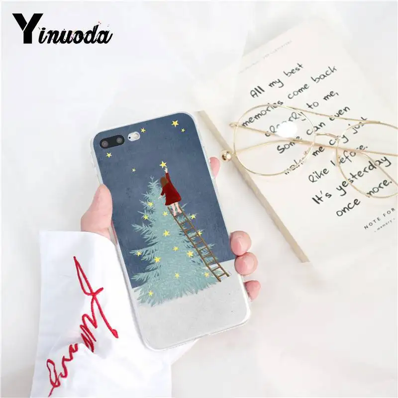

Yinuoda Christmas Gift New Year Soft Silicone TPU Phone Cover for iPhone 8 7 6 6S Plus X XS MAX 5 5S SE XR 10 11 11pro 11promax
