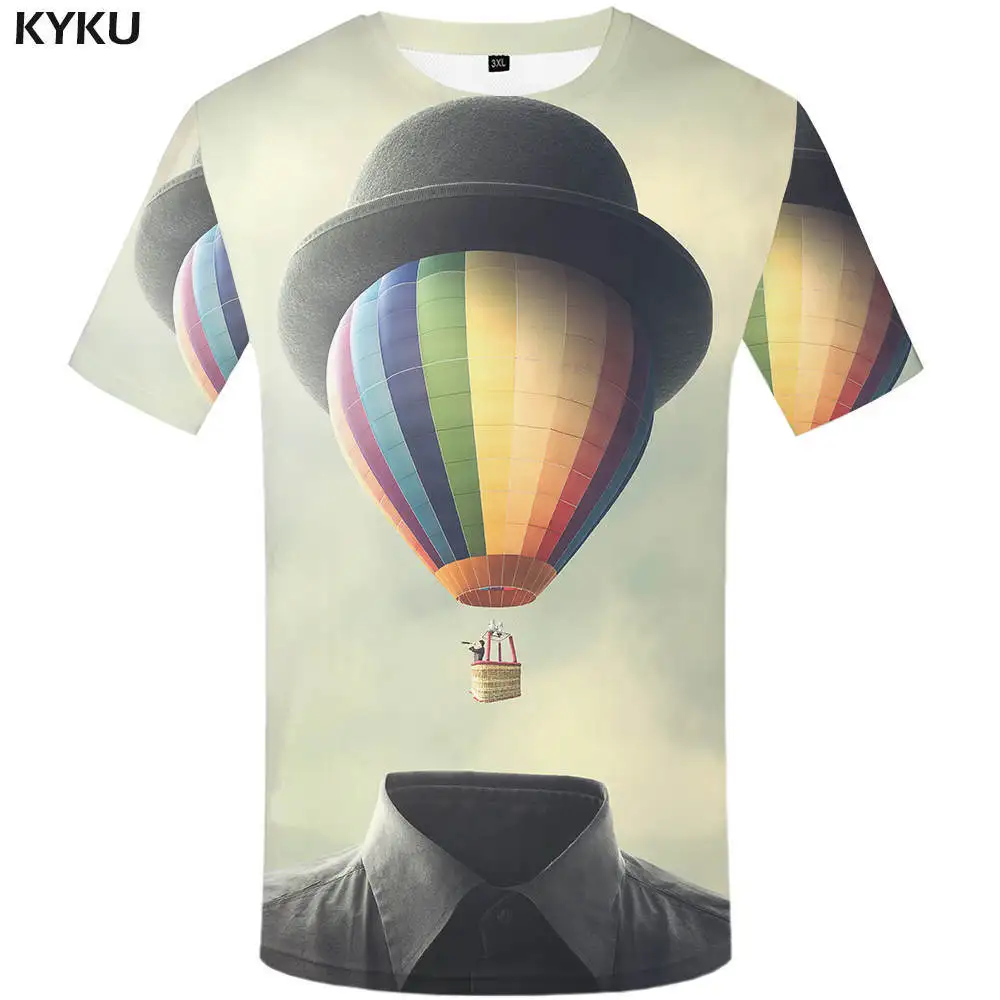 3d t shirt 14 Мужская футболка с принтом 3D KYKU, белая футболка с объемным изображением игральных карт, лето - Цвет: 3d t shirt 14