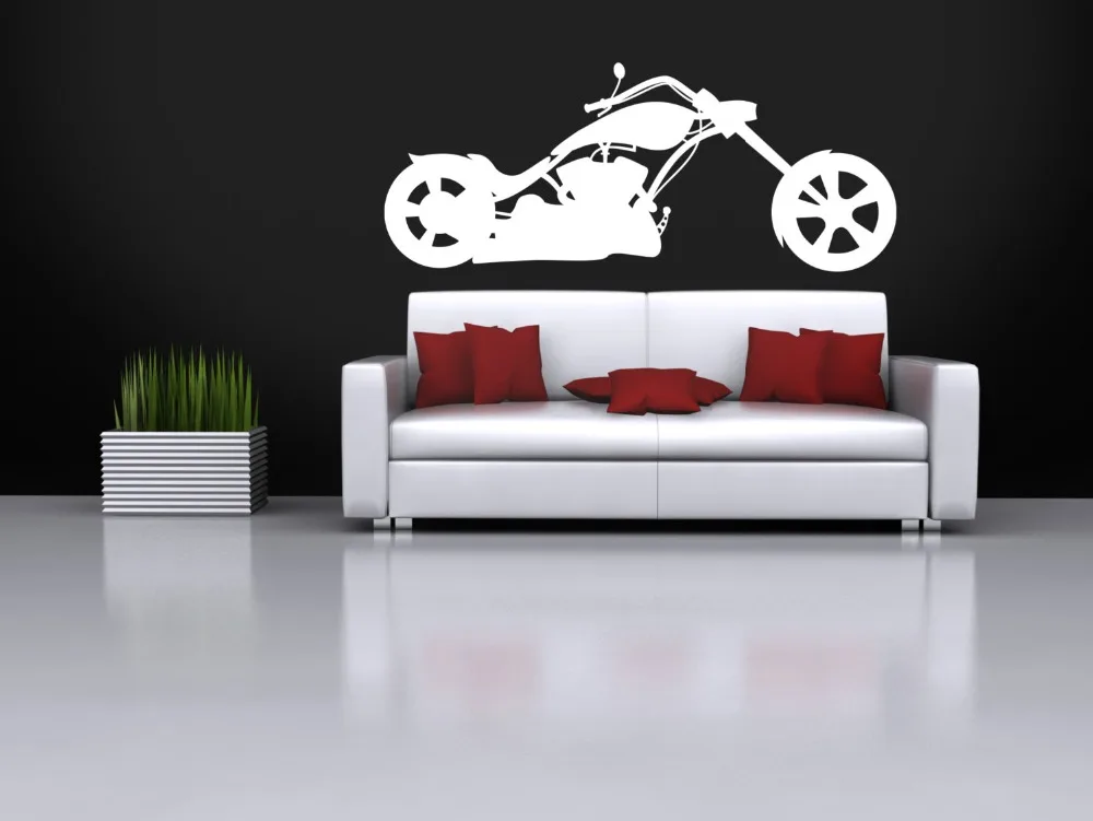 Мотоциклетная Настенная Наклейка с узором художественная настенная Виниловая