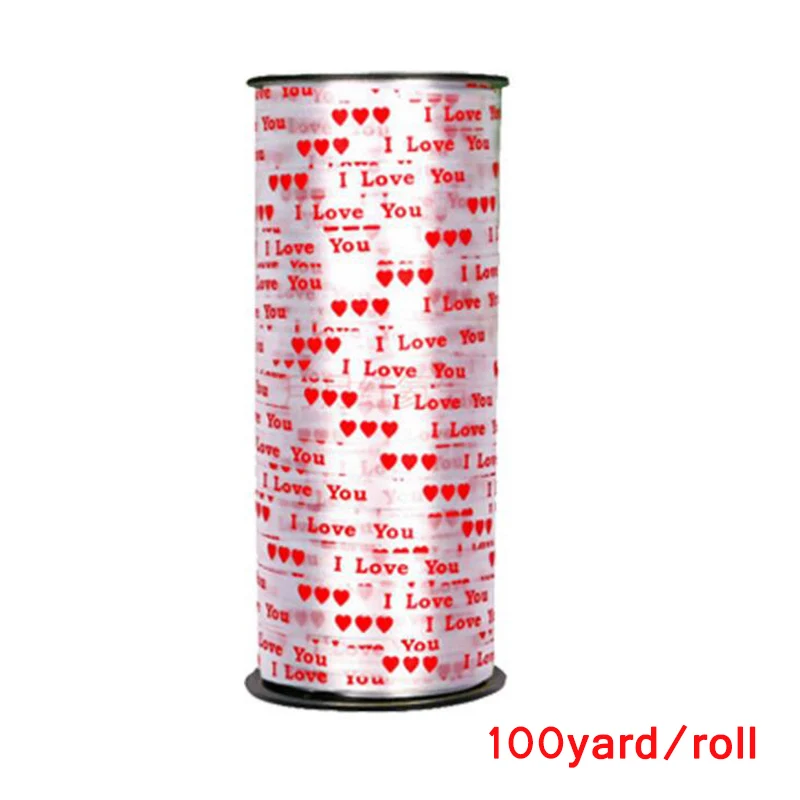 100yard ribbon Цветы зажимы для воздушных шаров Свадьба День Рождения украшения Дети гелиевые шары стенд Арка держатель поставки палочка - Цвет: 100yard ribbon