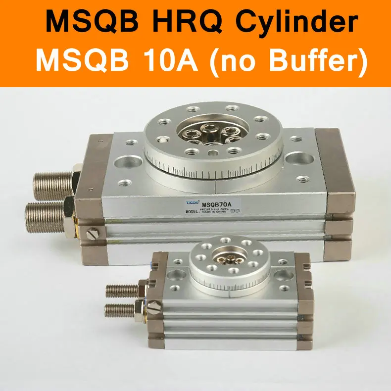 MSQB HRQ SMC тип роторный цилиндр ход 10-200 мм Таблица Осциллирующие цилиндры 180 градусов Поворот R без гидравлического буфера - Цвет: 10A