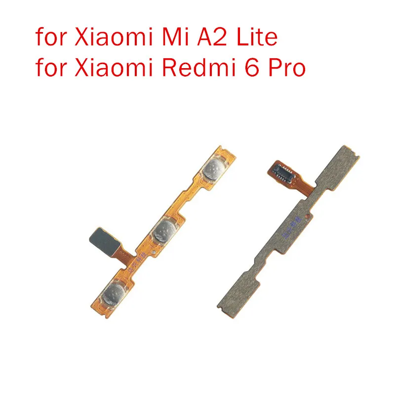Гибкий кабель питания для Xiaomi Redmi 6 Pro/ Mi A2 Lite с кнопкой включения и