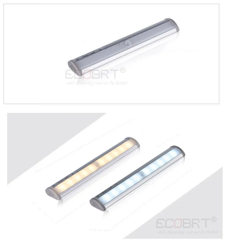 SMD3528 светодиодный ИК инфракрасный датчик движения шкаф освещение кухни лампы авто. На беспроводной с помощью батареек AAA