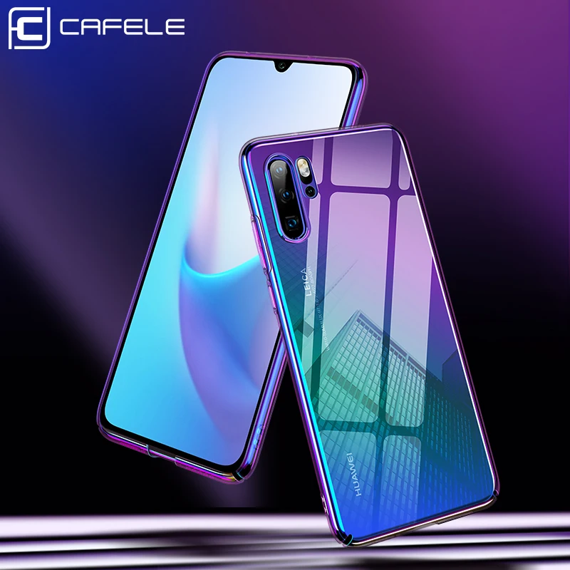 Чехол CAFELE для huawei p30 p20 pro чехол s Роскошный чехол Aurora прозрачный градиентного цвета чехол для huawei p30 p20 светильник Жесткий Чехол для ПК