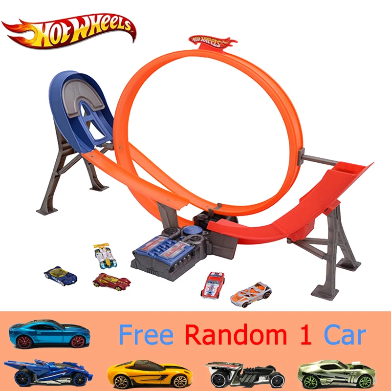 Железнодорожный трек Hot Wheels пластиковый матовый автомобиль детская игрушка
