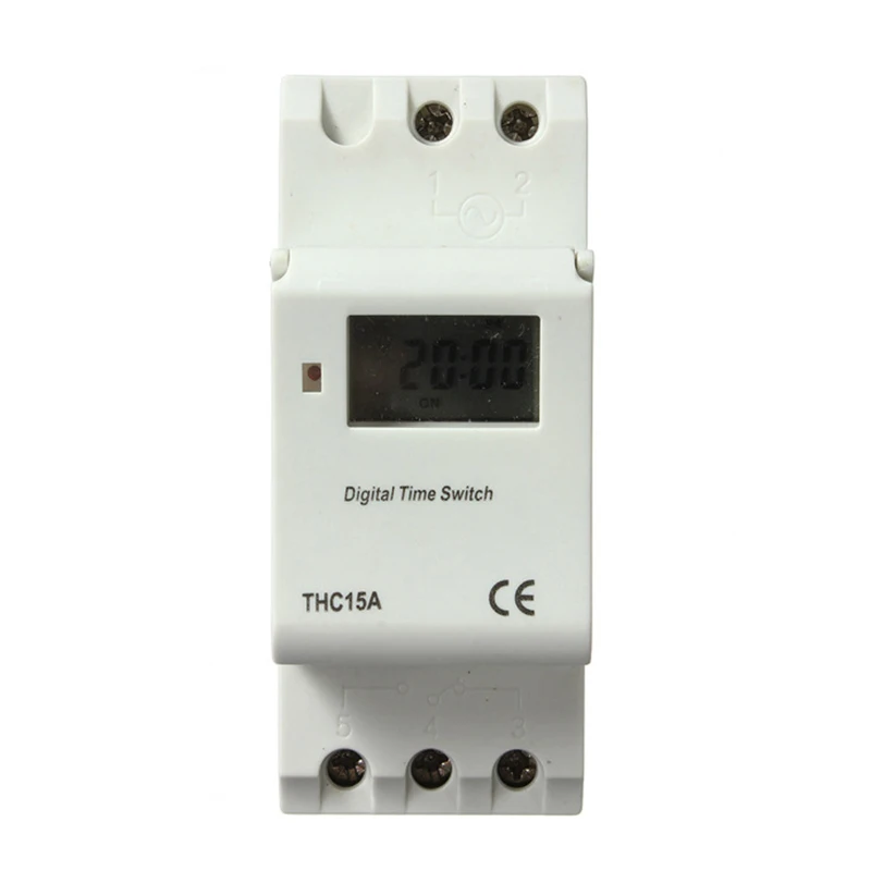 THC15A 220 В 16A цифровой ЖК-дисплей Мощность Еженедельный программируемый таймер реле времени умная домашняя система электронный переключатель