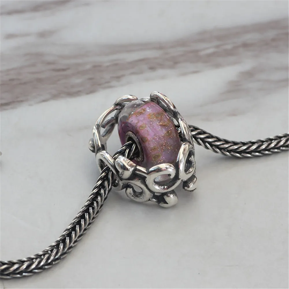 Genuine 925 Sterling Silver Secret Garden Mother's Charm Bead Only Fit European 3.0mm Bracelet Jewelry Not Include | Украшения и