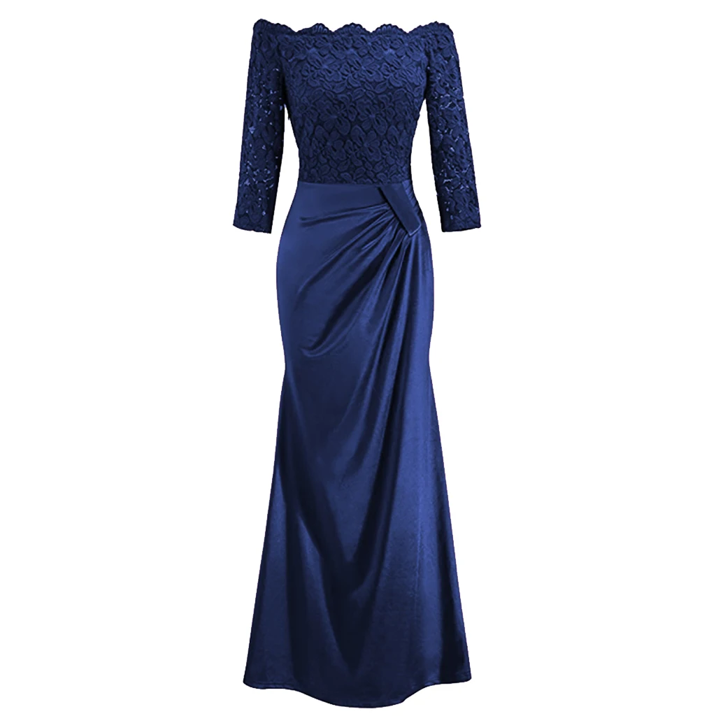 Зимние Винтаж платье Для женщин элегантные длинные вечерние платья длинный