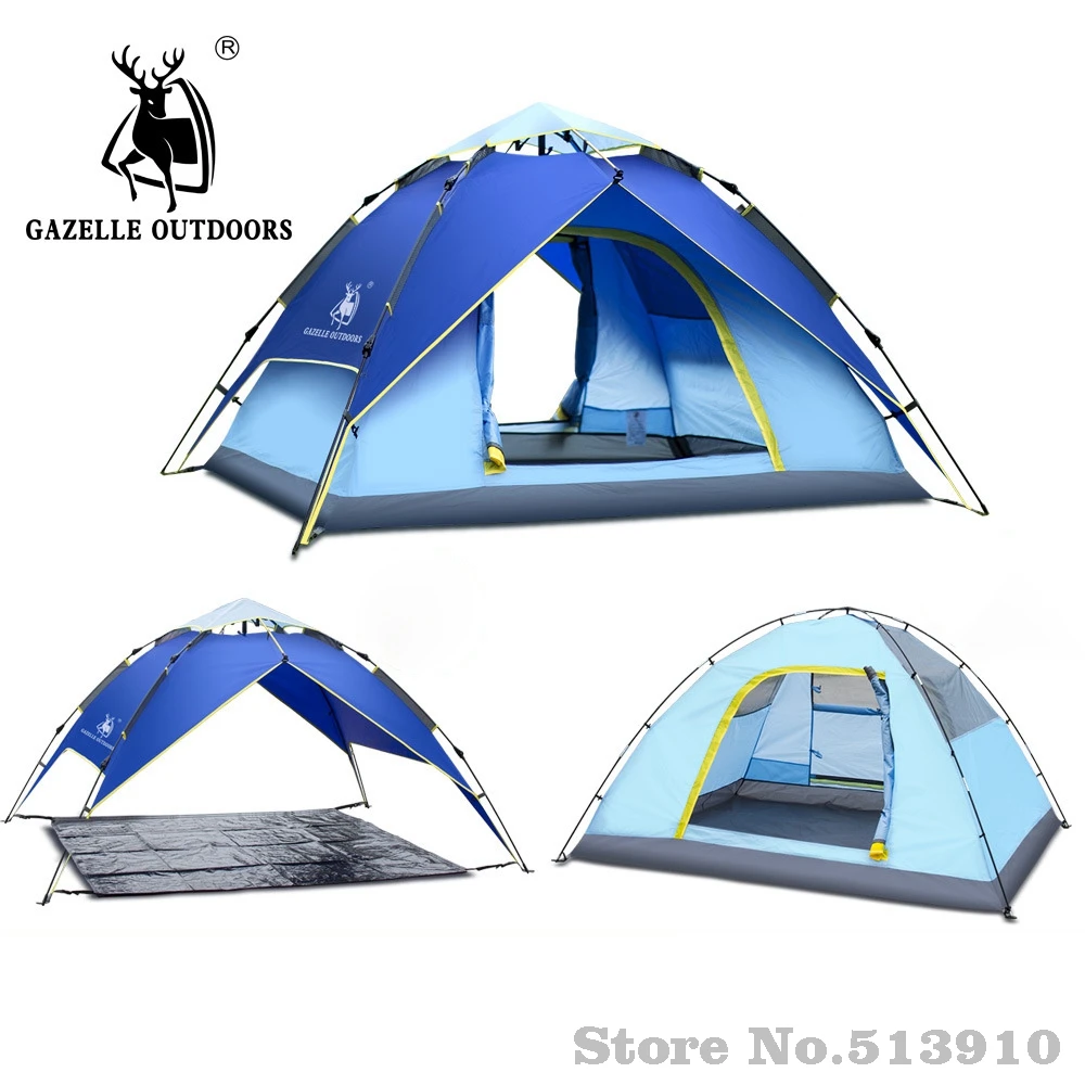 Газель на открытом воздухе 3 4 человек палатки Гидравлический Автоматический