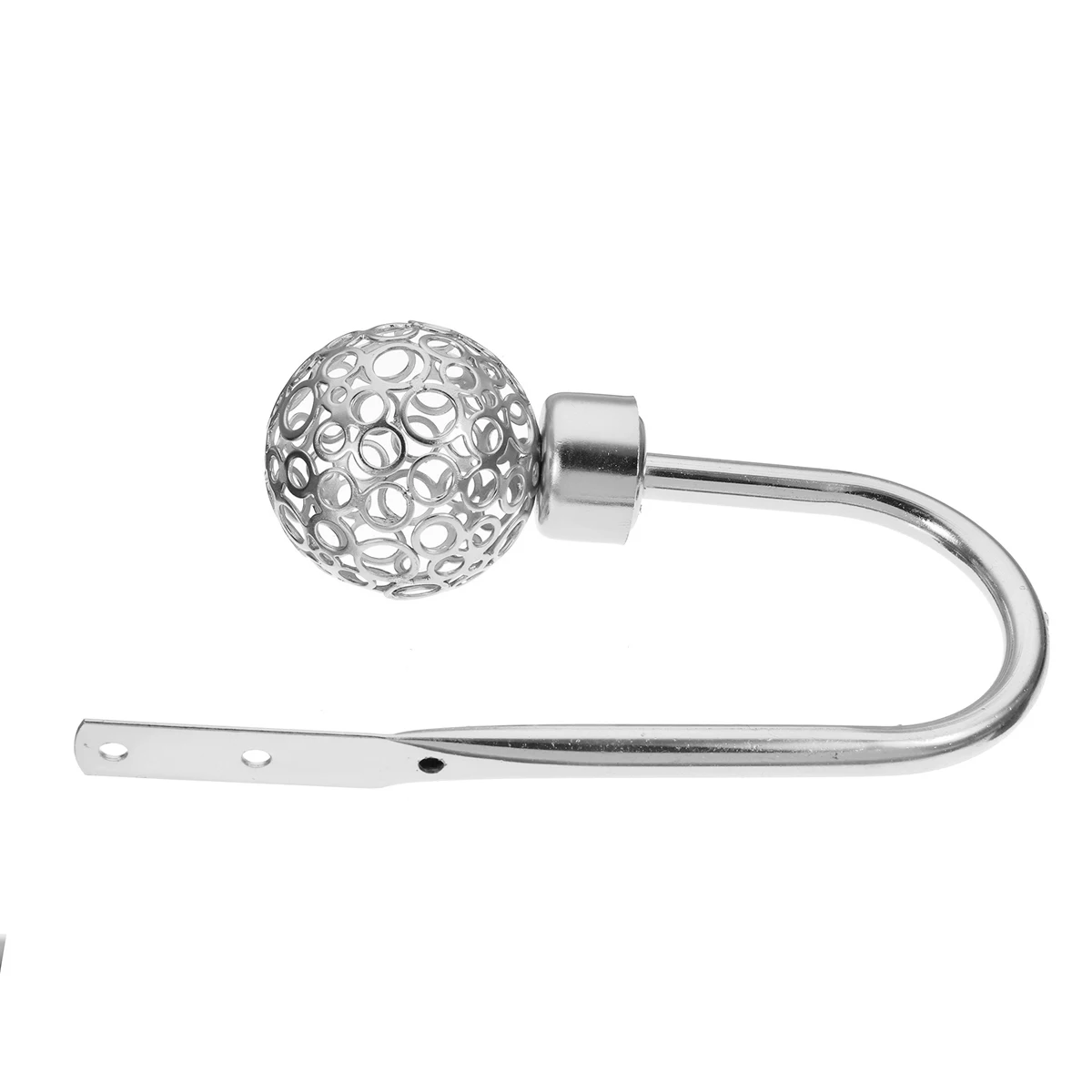 Silver Современный европейский выдолбленный Holdback металлический крюк для штор магнит спальня гостиная Tieback держатель для штор украшения аксессуары - Цвет: Silver