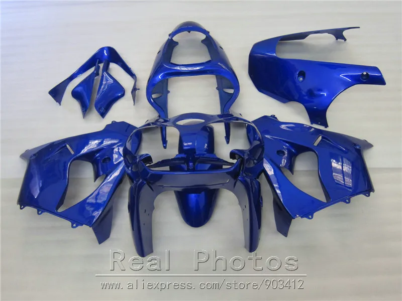 Новый популярный комплект обтекателей для мотоциклов Kawasaki Ninja ZX9R 2000 2001 синий 00 01