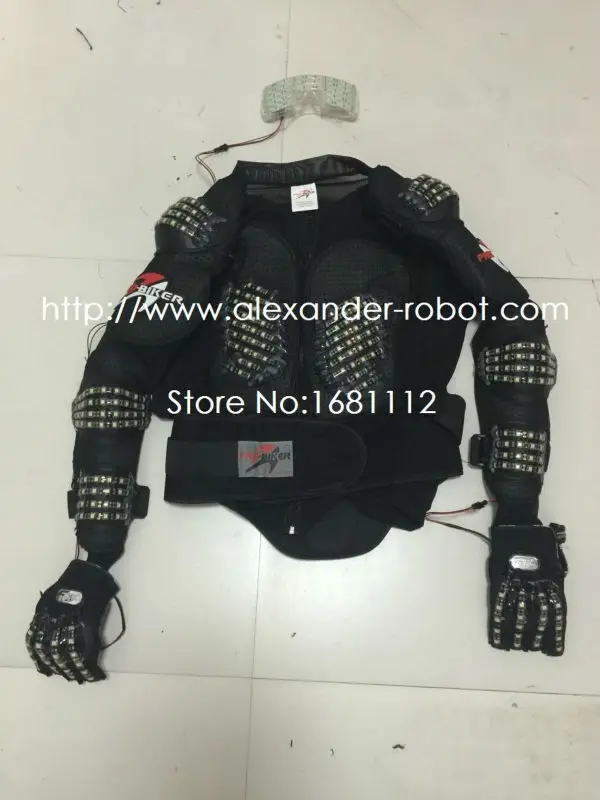 New arrived RGB color LED show armor Suits Robot Costume Luminous Clothing For Night Clubs Party KTV Supplies | Тематическая одежда
