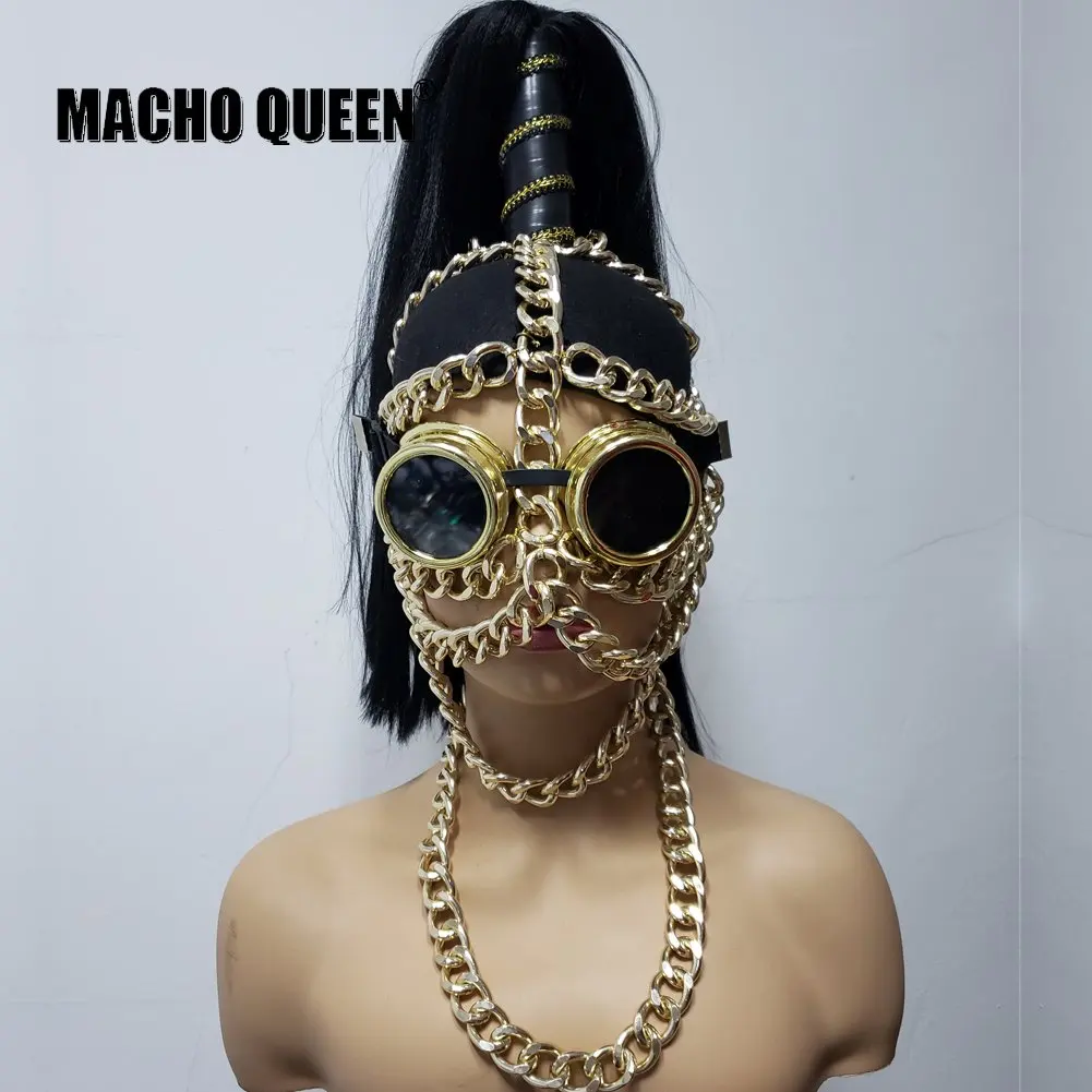 Голографическая мужская маска на шею аксессуары для горящего человека головные