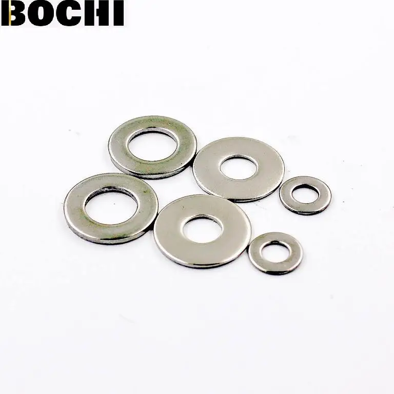

Free shipping 100pcs M4/5/6/8/10/12/16/18/20/22/24 Stainless Steel 316 SS enlarged incrassate Flat Washer Gasket