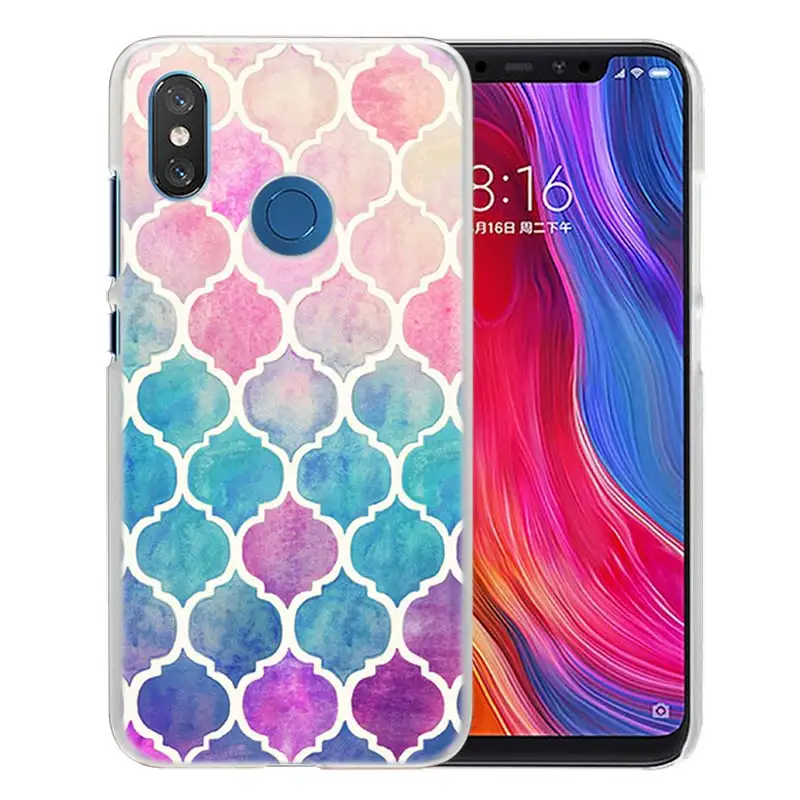 03 Для Xiao mi Red mi Note 7 Go 6 6A Pro S2 5 Plus 4X mi Play 8 lite A2 A1 Прозрачный жесткий пластиковый чехол Datura с цветочным принтом, мандалой и цветами - Цвет: 03