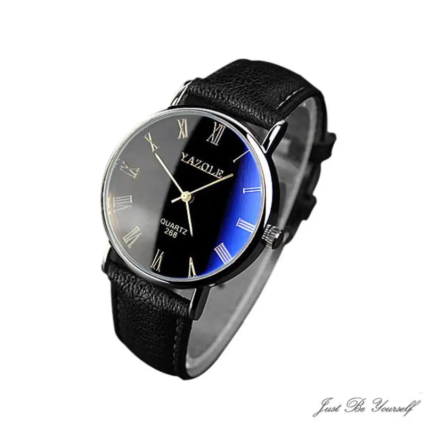 Новые модные роскошные Брендовые мужские часы с ремешком из искусственной кожи