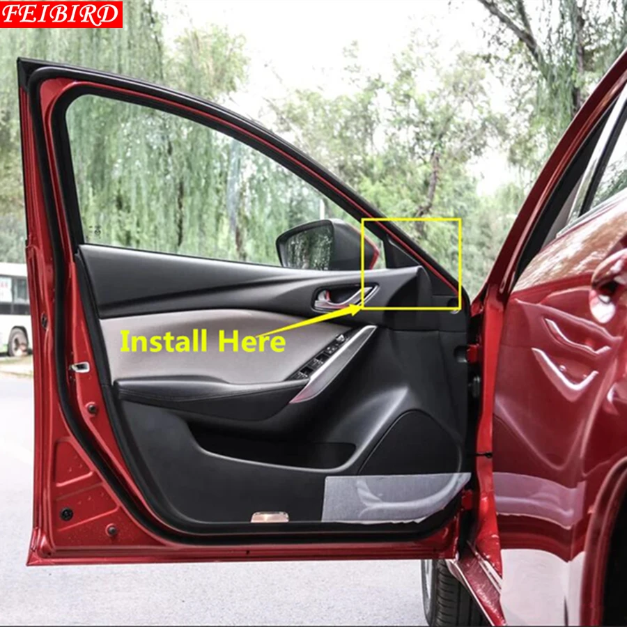 ABS Хромированная оправа декоративная накладка 1 пара интерьера для Mazda 6 Sedan &amp Wagon