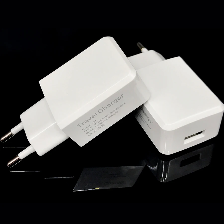 Мобильное зарядное устройство USB адаптер для iPhone 5V 2.4A Универсальное портативное