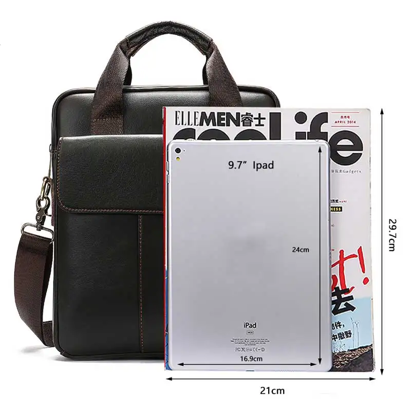 Сумка мессенджер MVA Мужская кожаная| |