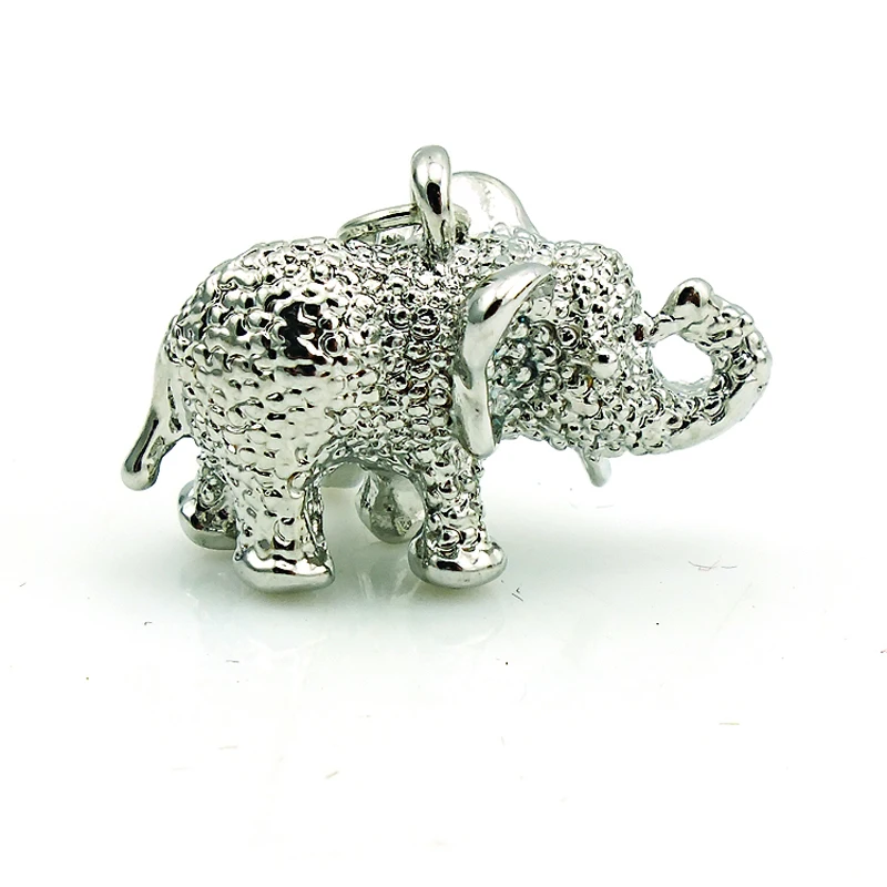 JINGLANG оптовая цена серебряный цвет металлический Слон подвеска Омар застежка
