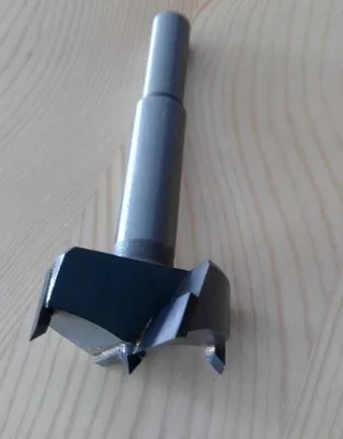 Сверло для дрели Forstner удлиненное буровое долото диаметр 40 мм серебристого цвета