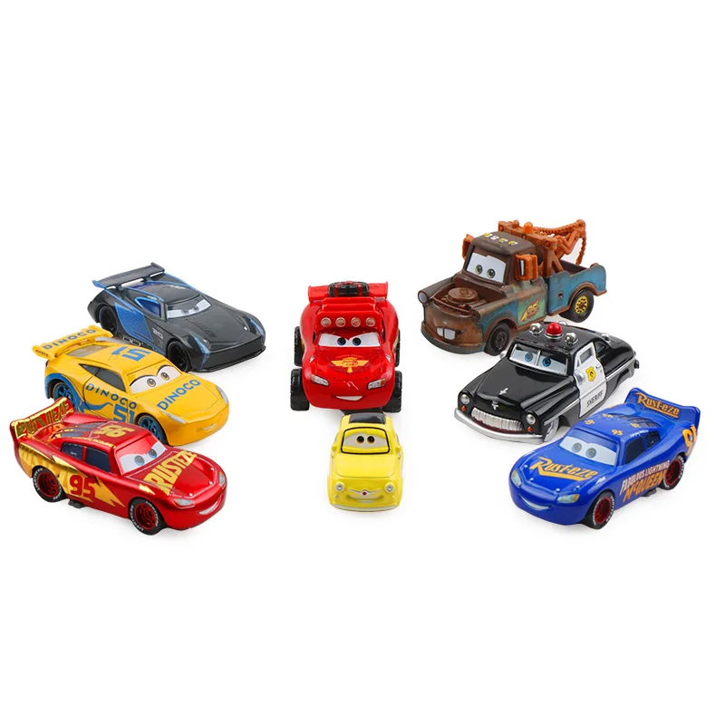Disney Pixar Cars 2 3 Lightning McQueen Mater Jackson Storm Ramirez 1:55 литая под давлением модель автомобиля из металлического сплава рождественские детские игрушки подарки
