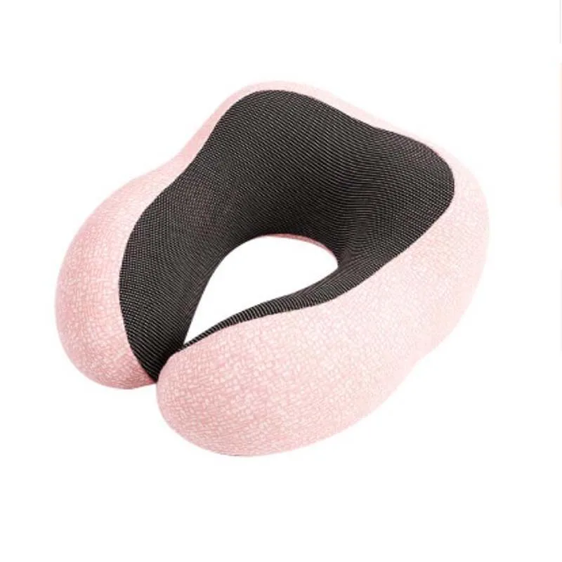 6 Memory Foam U-Shape Neck Pillows Soft Slow Rebound Space Travel Pillow Solid Neck Cervical Healthcare Bedding - Цвет: 6