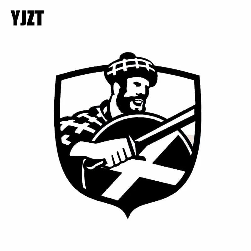 YJZT 11 5*13 2 см Сильный символ воина серьезной гвардии автомобильная наклейка солдат