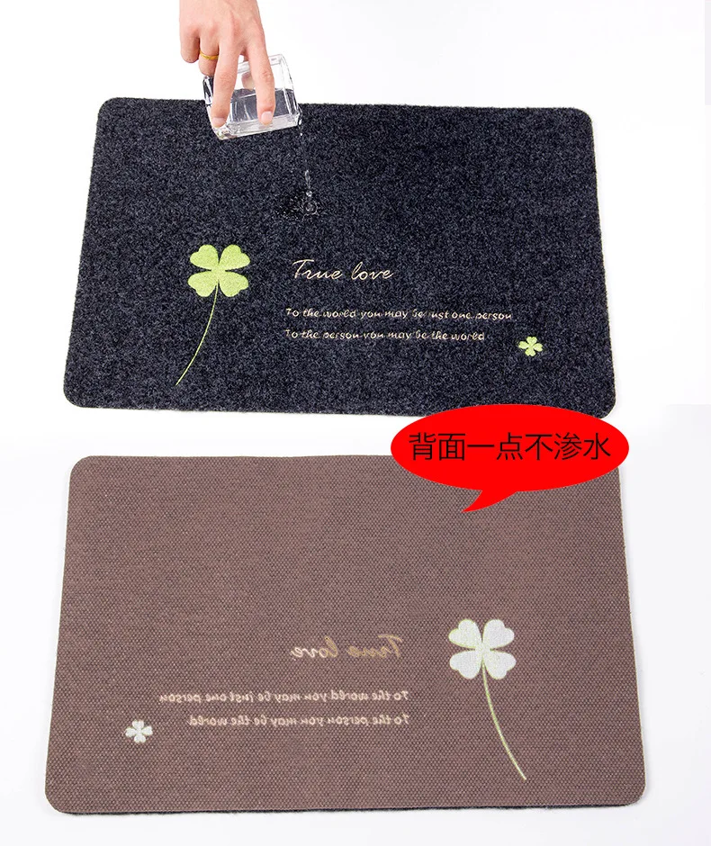 Добро пожаловать коврики UD бренд четыре листа клевера печатных ванная комната