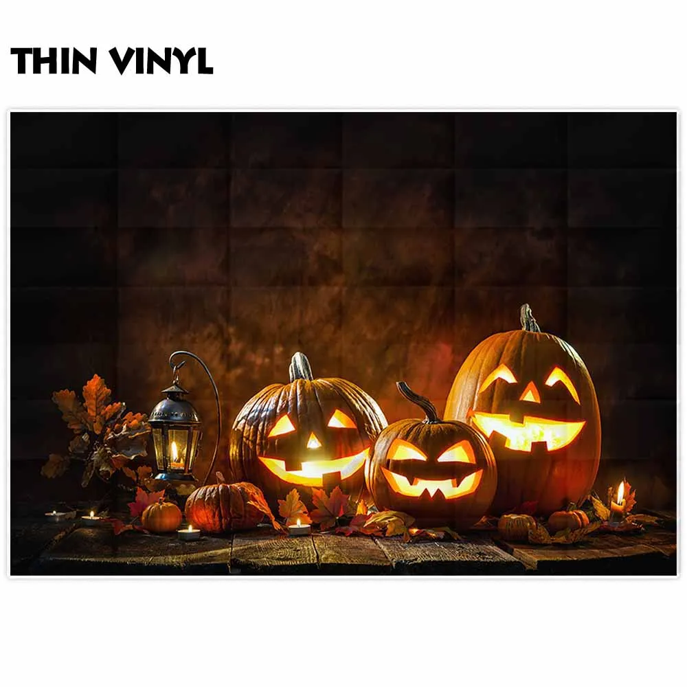 Allenjoy фон для фотостудии Хэллоуин Тыква Голова Джек Фонарь Свечи задний вечерние