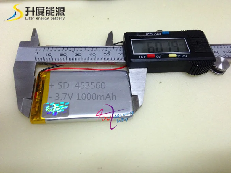 Аккумулятор Shenzhen производитель 1000mah литий ионный полимерный аккумулятор 3 7 v 453560