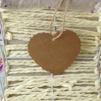 free shipping creative heart shaped kraft paper tags gift tagsstyle restoring ancient ways clothing tags gift paper cards