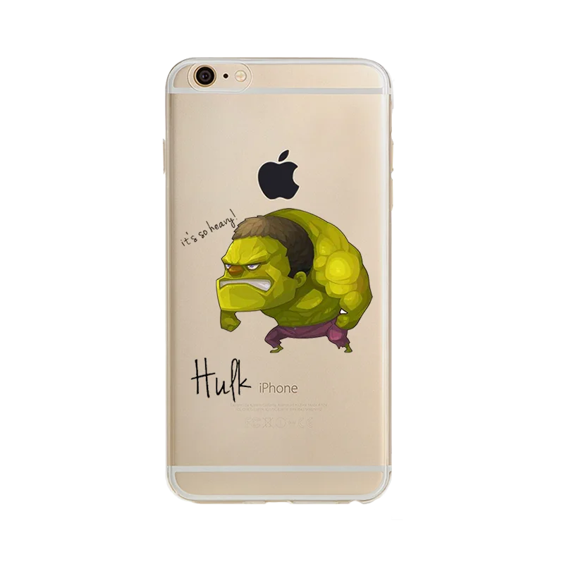 Новое поступление чехол для iPhone 5 5S se 6 s 7 8 Plus крутой Marvel Мстители узор X задняя