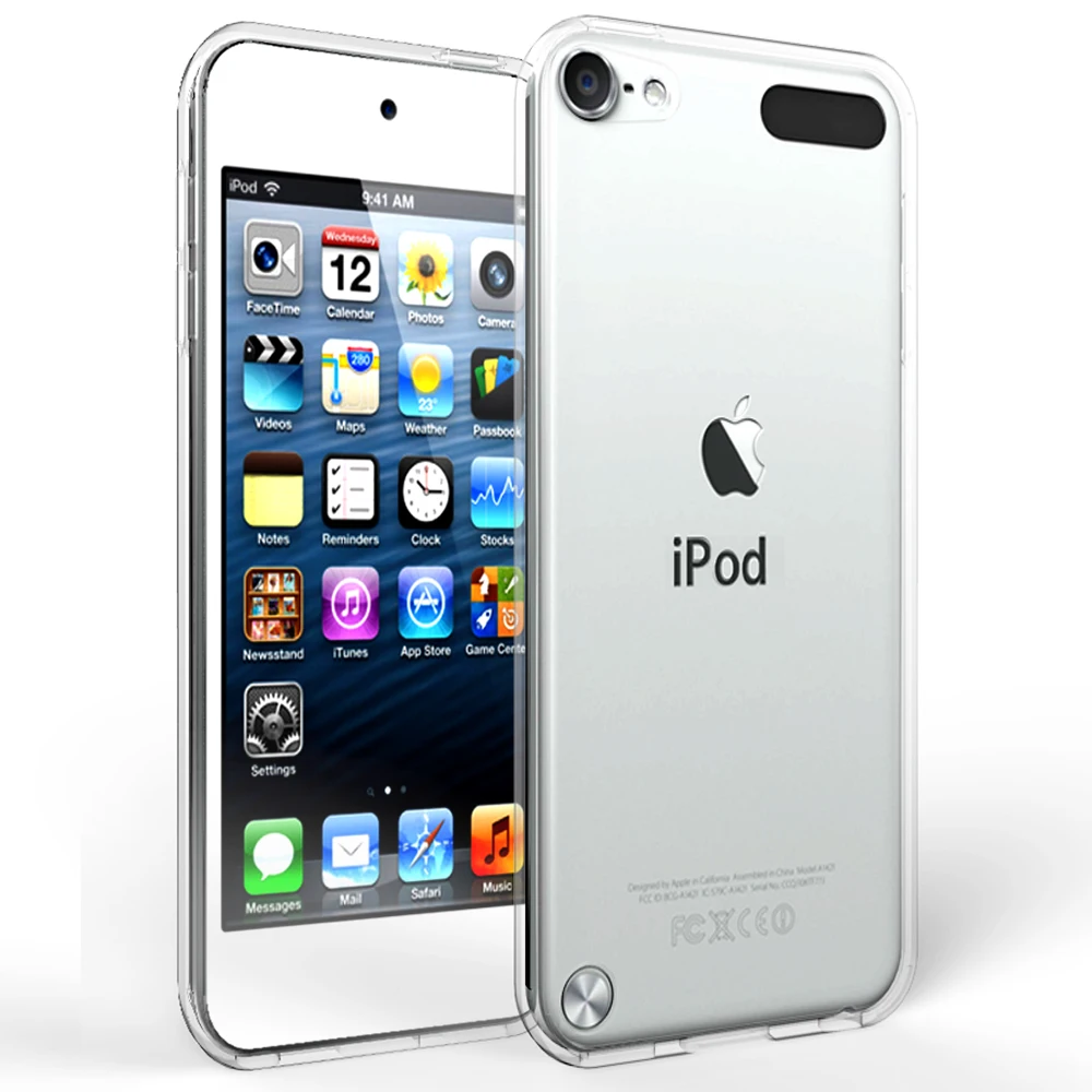 Прозрачный чехол для Ipod Touch 5/IPod 6 мягкий ТПУ бампер + PC назад Гибридный