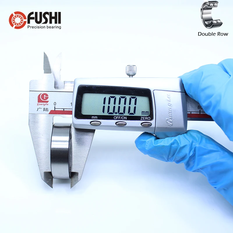 3804 2RS подшипник 20*32*10 мм (1 шт.) двухрядный герметичный RS угловой контактный