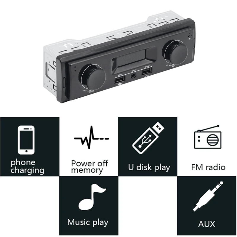 K501 авто радио 12V 1Din FM радио автомобиля MP3 плеер