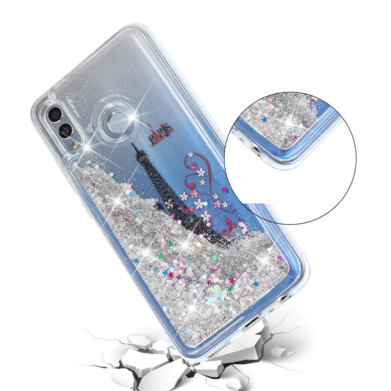 Style 4 Жидкий чехол для huawei Honor 9 Lite, чехол для Coque huawei Honor 10 10 Lite, блестящий динамический силиконовый мягкий ТПУ чехол для телефона - Цвет: Style 4