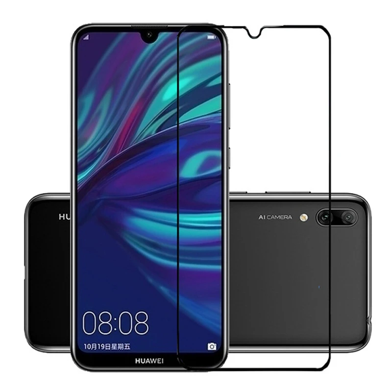 Полное покрытие стекла для Huawei Y7 2019 DUB-LX1 защита экрана на Pro enjoy 9 защитное стекло y 7
