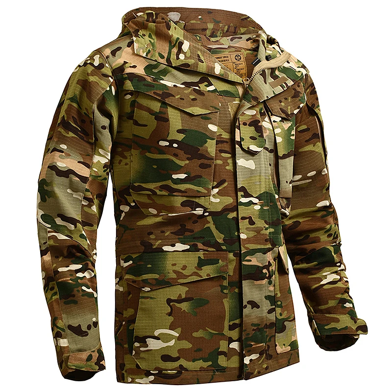 Новый водостойкий военный пилот для мужчин пеший Туризм куртки с капюшоном