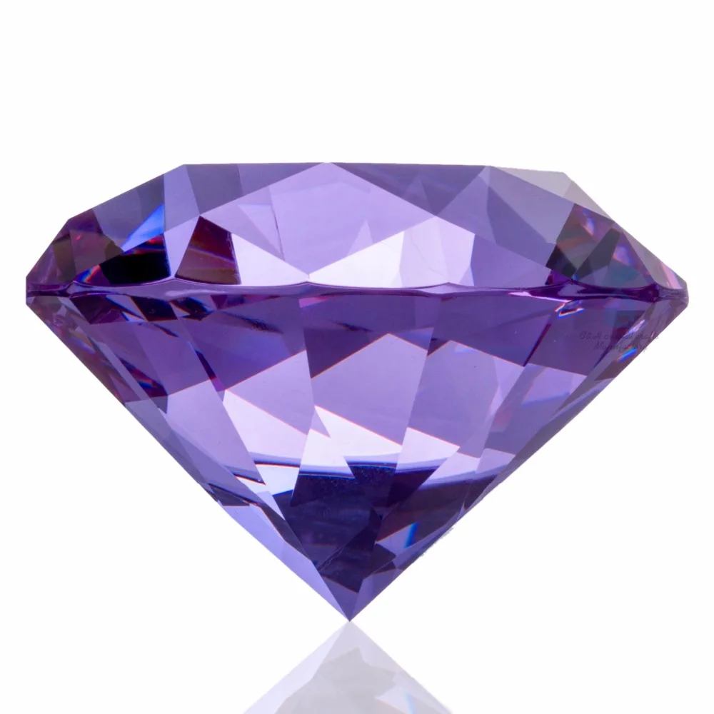 60 мм Красочные Crysta со стразами розовый красный синий пресс папье гигантский Jewel