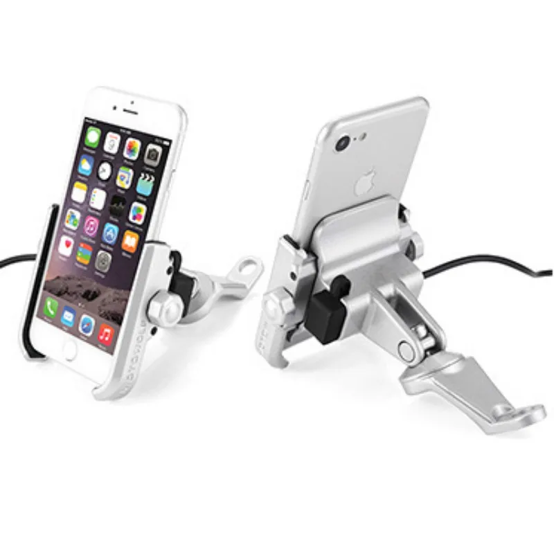 Держатель для телефона из алюминиевого сплава с USB зарядкой iPhone X R держатель на