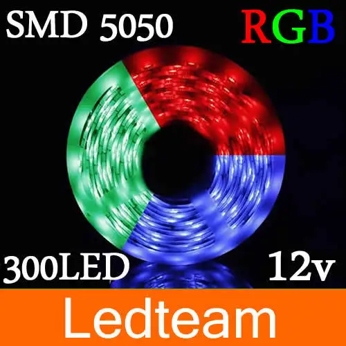 10 компл./лот 5 м гибкая светодиодная лента RGB 5050 SMD 60 светодиодов/м