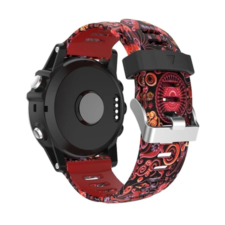 green Спортивный Камуфляжный ремешок для часов YUEDAER для Garmin Fenix 5X, зеленый, серый силиконовый браслет для Garmin Fenix 3 3 HR, мужской ремешок - Цвет: green
