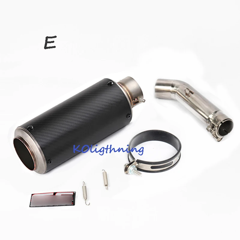 Muffler and Mid Pipe Слипоны CB600F Hornet, выхлопная система мотоцикла, глушитель, глушитель, Труба среднего соединения для Honda Hornet 600 CB600F Hornet - Цвет: Muffler and Mid Pipe