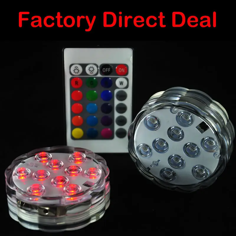 50 Pieces/ Lot Flower-Shaped LED Submersible Light For Party Centerpiece/ Favor Base | Лампы и освещение