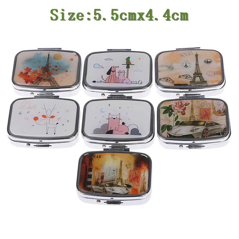 Дорожная коробка для таблеток с двумя ячейками органайзер планшета медицинский