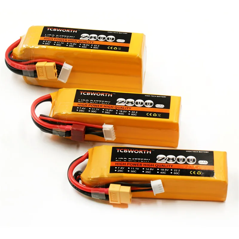 RC 3S LiPo Батарея 11 1 V 2800 мА/ч 60C для РУ самолет квадротор вертолётом и высокой