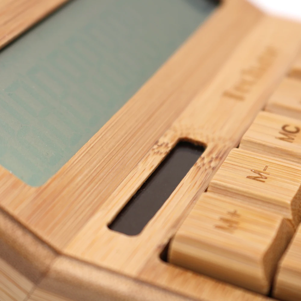 Techase бамбуковый калькулятор CS29 на солнечной энергии Cientifica 12 бит 29 клавиш Hesap Makinesi