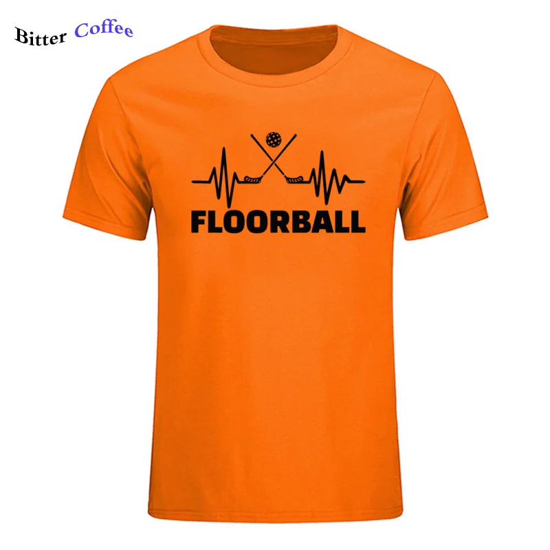 15 Мужская футболка Floorball Fan ECG для мужчин, Качественная мужская футболка с круглым вырезом и коротким рукавом, модная брендовая футболка - Цвет: 15